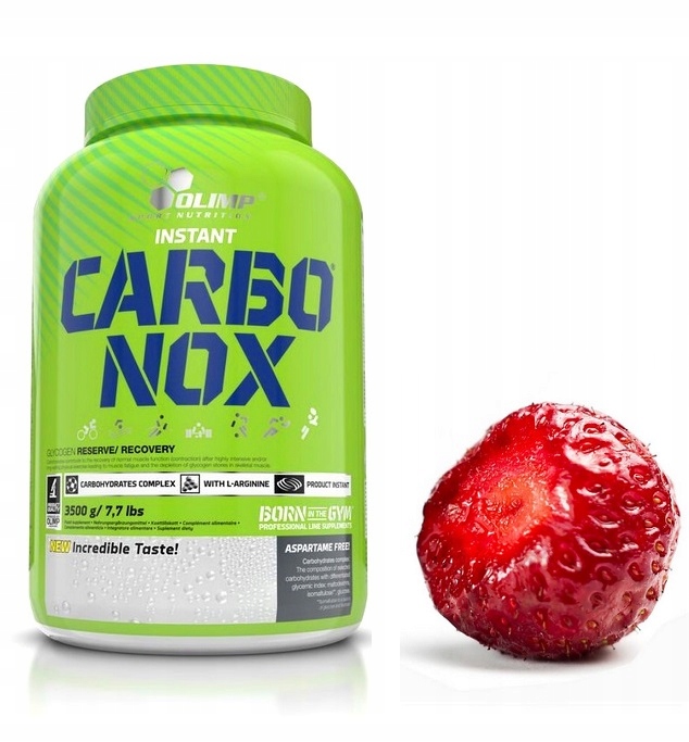 Olimp Carbonox 3,5 kg Sacharidy Carbo Vitamíny Energie Jahoda