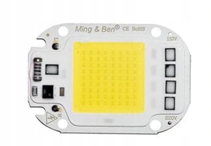 

Led cob 50W 220-240V biała+pasta+przewody+kostka