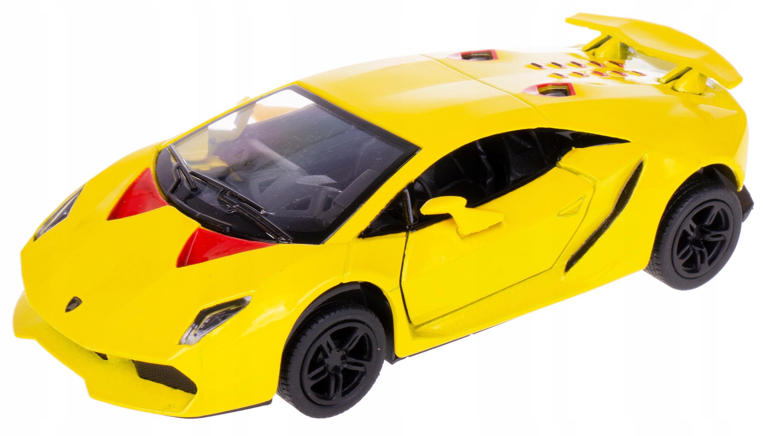 LAMBORGHINI SESTO ELEMENTO MODEL 1:38 KINSMART ŻÓŁ Model LAMBORGHINI SESTO ELEMENTO