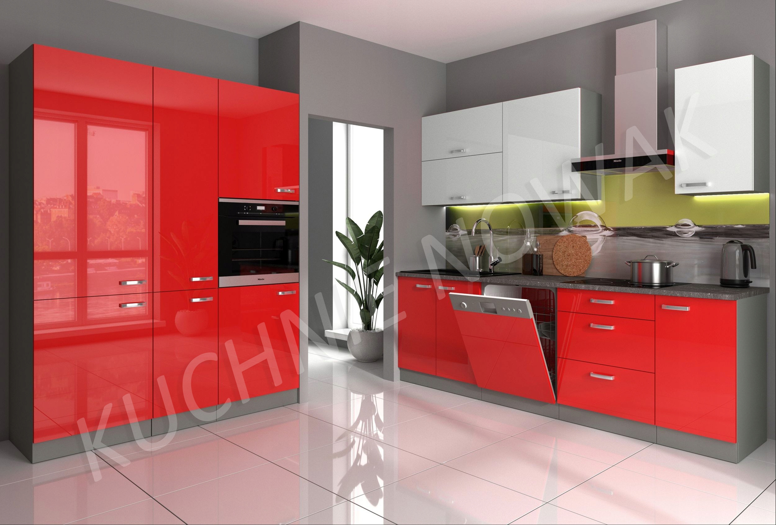 MEBLE KUCHENNE ZESTAW W SOFIA II POŁYSK MDF Materiał płyta MDF