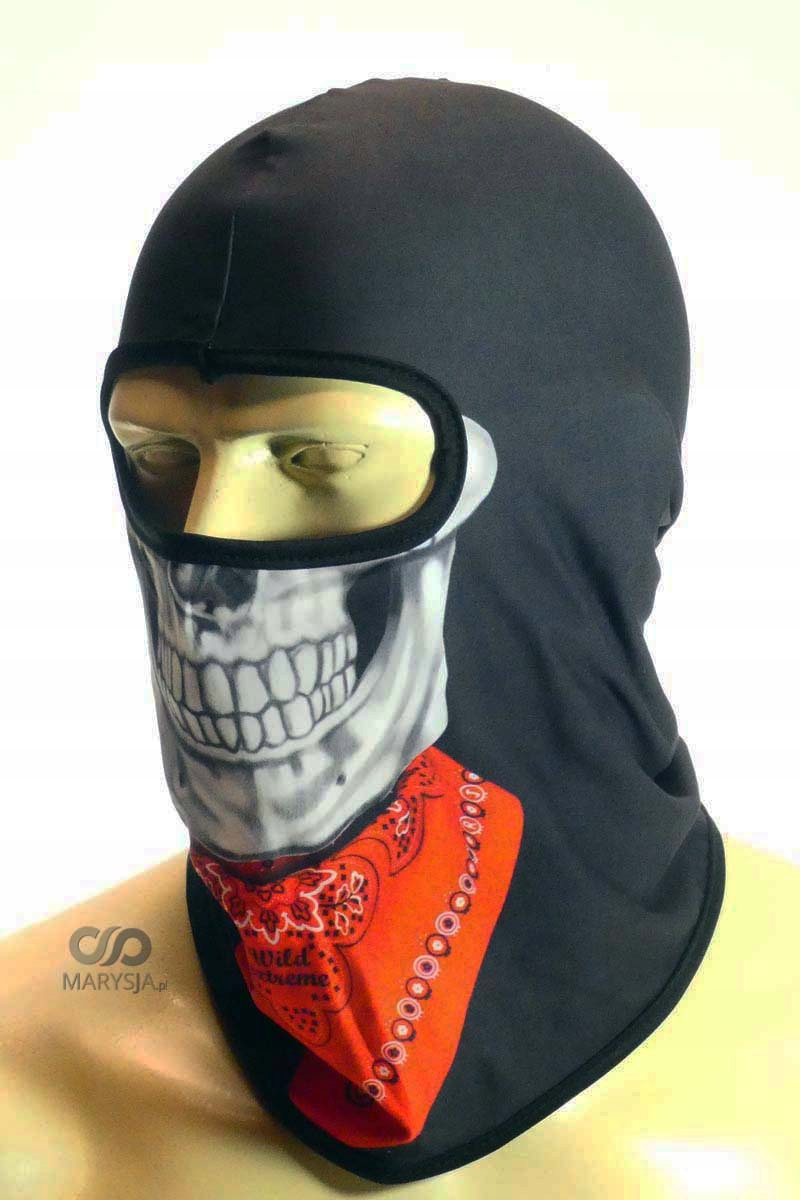 Kominiarka termoaktywna z nadrukiem 3D Czacha