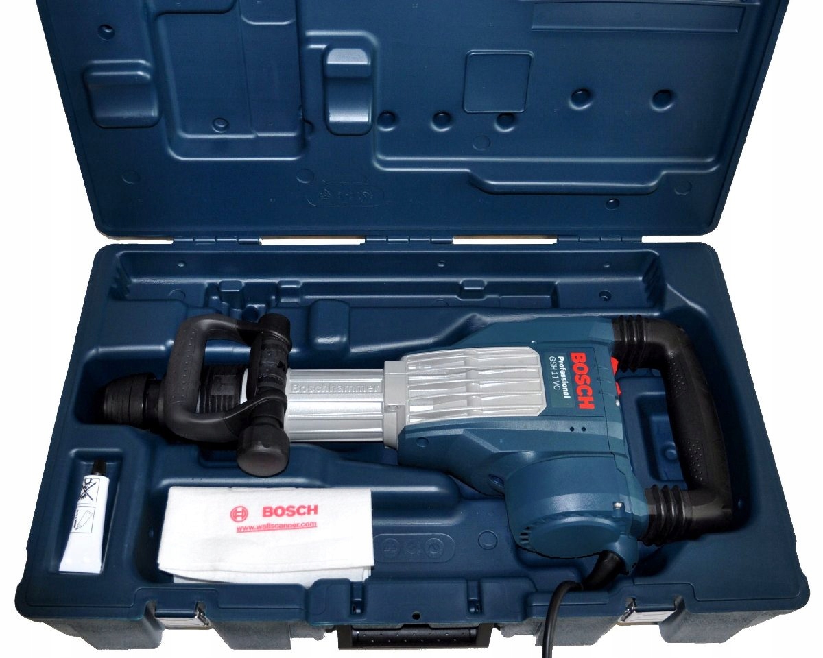 MŁOT GSH 11 VC BOSCH - SDS-MAX klasa 11kg + DŁUTA Napięcie zasilania 230 V