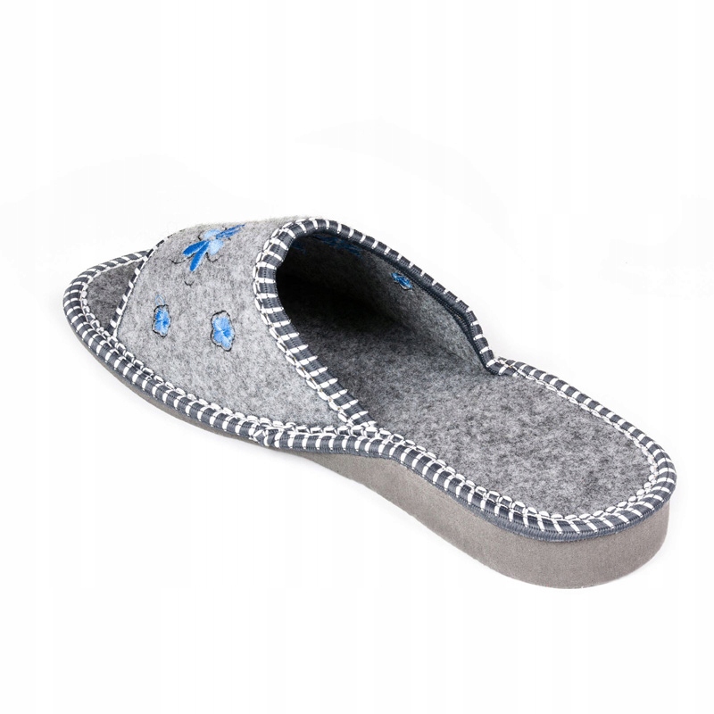 KLAPKI DAMSKIE FILCOWE KAPCIE WYGODNE GÓRALSKIE Rozmiar 40