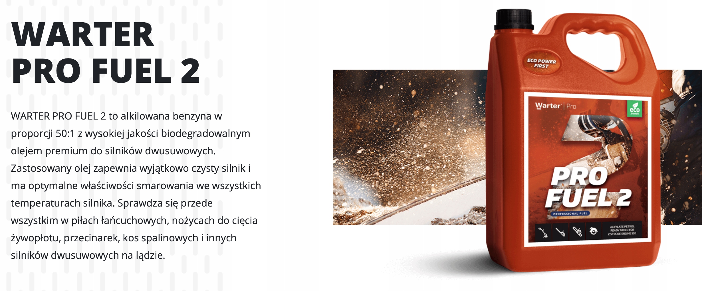 Benzyna mieszanka pily podkaszarki WARTER PRO2 18L Octane Number 95