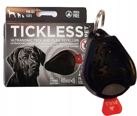 

Odstraszacz Kleszczy i Pcheł Tickless Pet czarny