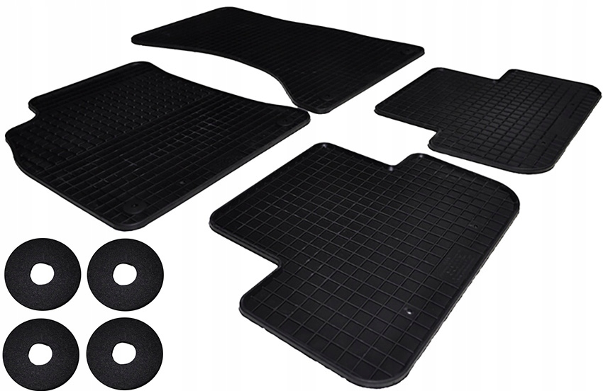 

Dywaniki gumowe Audi A4 B8 A5 (08-)+stopery petex