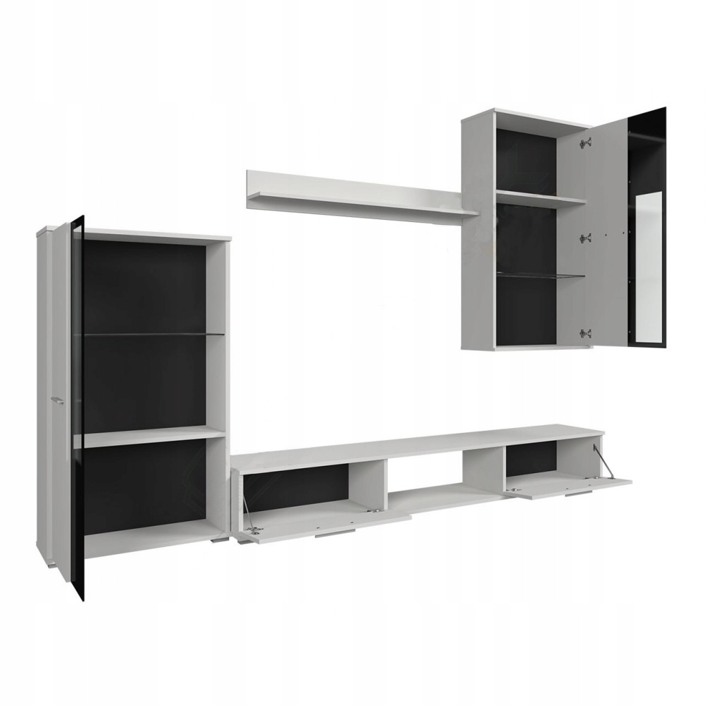 Meblościanka Oskar + Komoda Odi 3 *biały* Kolor frontów biały