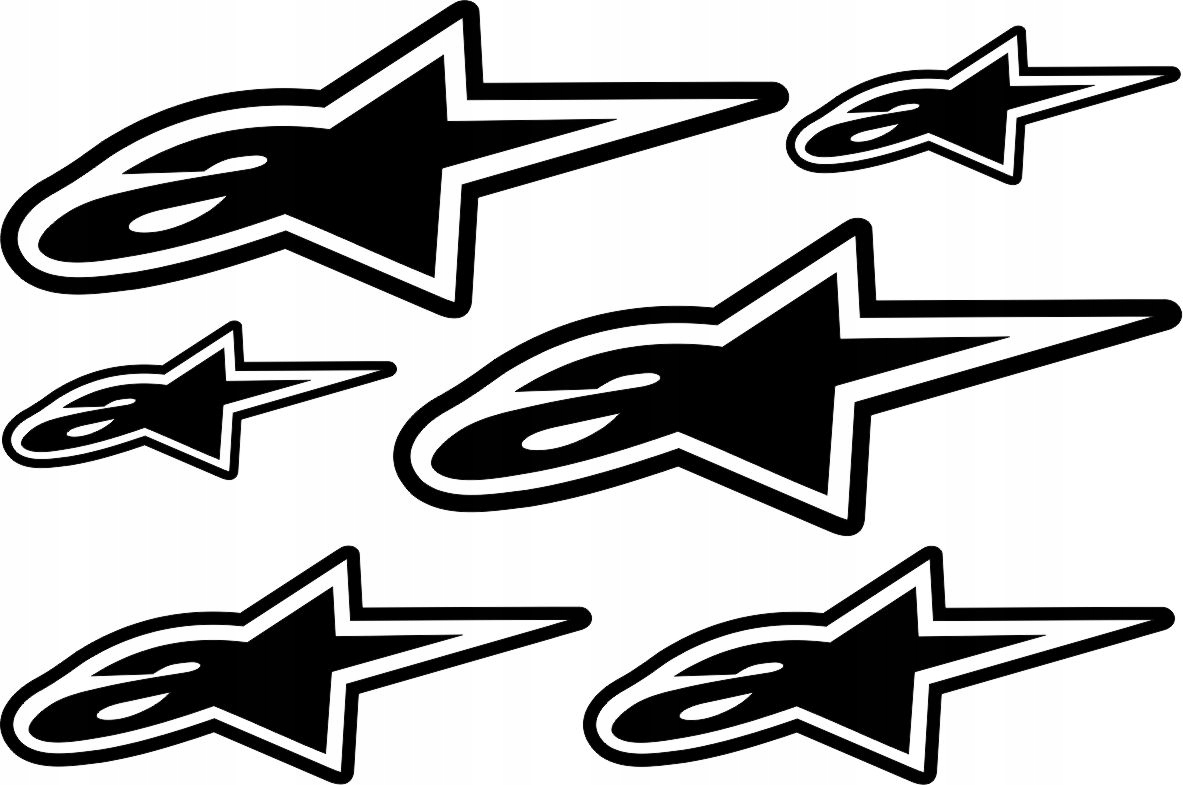 

Naklejki Alpinestars na motocykl komplet różne