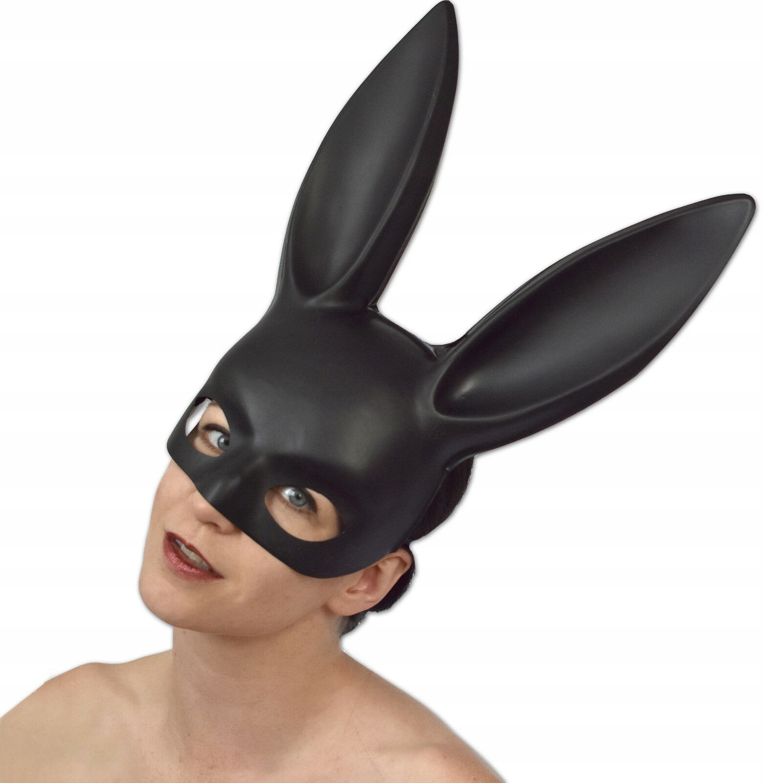 

Maska Króliczek Playboy Czarna Hefner Bunny Uszy