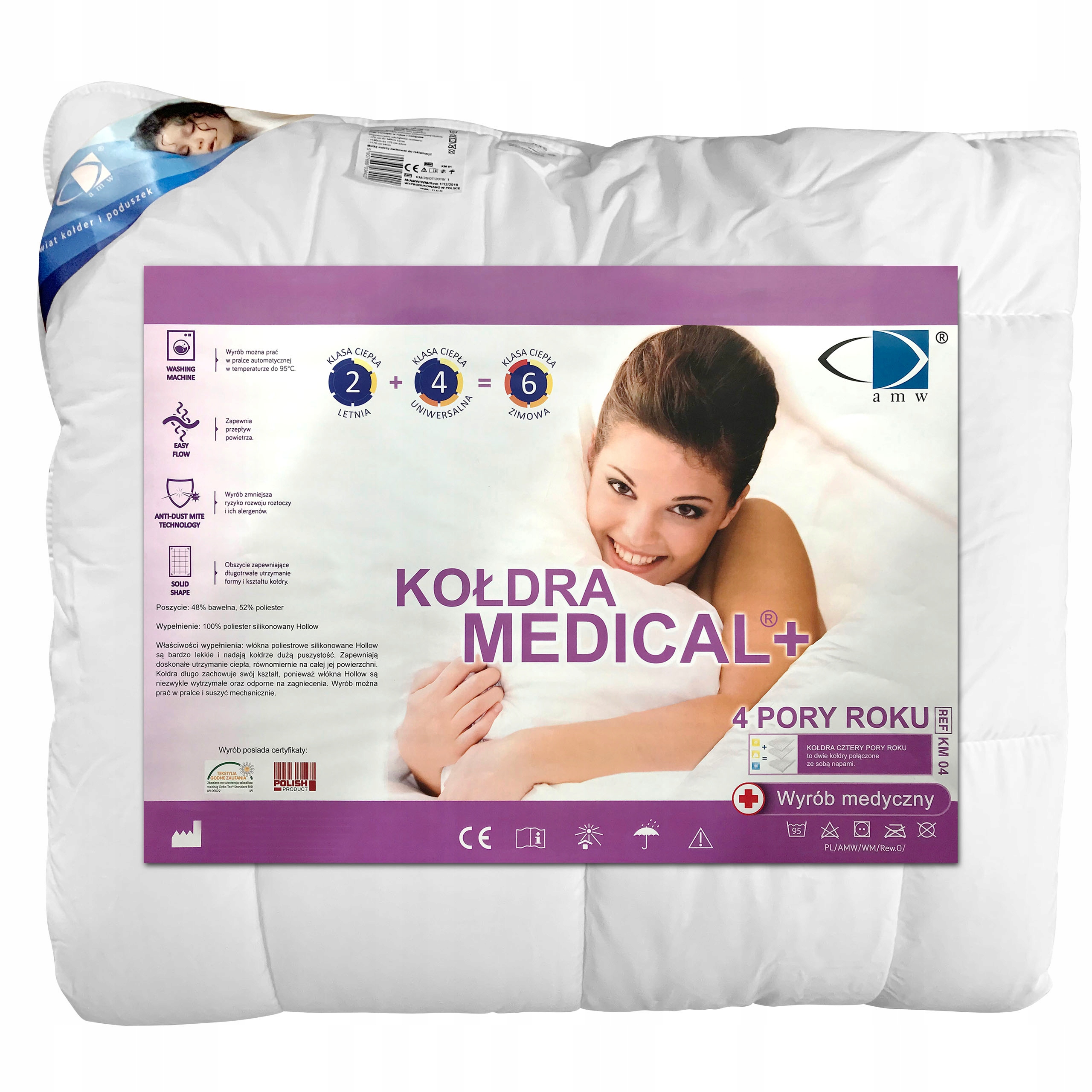 

Kołdra Całoroczna 160x200 Antyalergiczna Medical