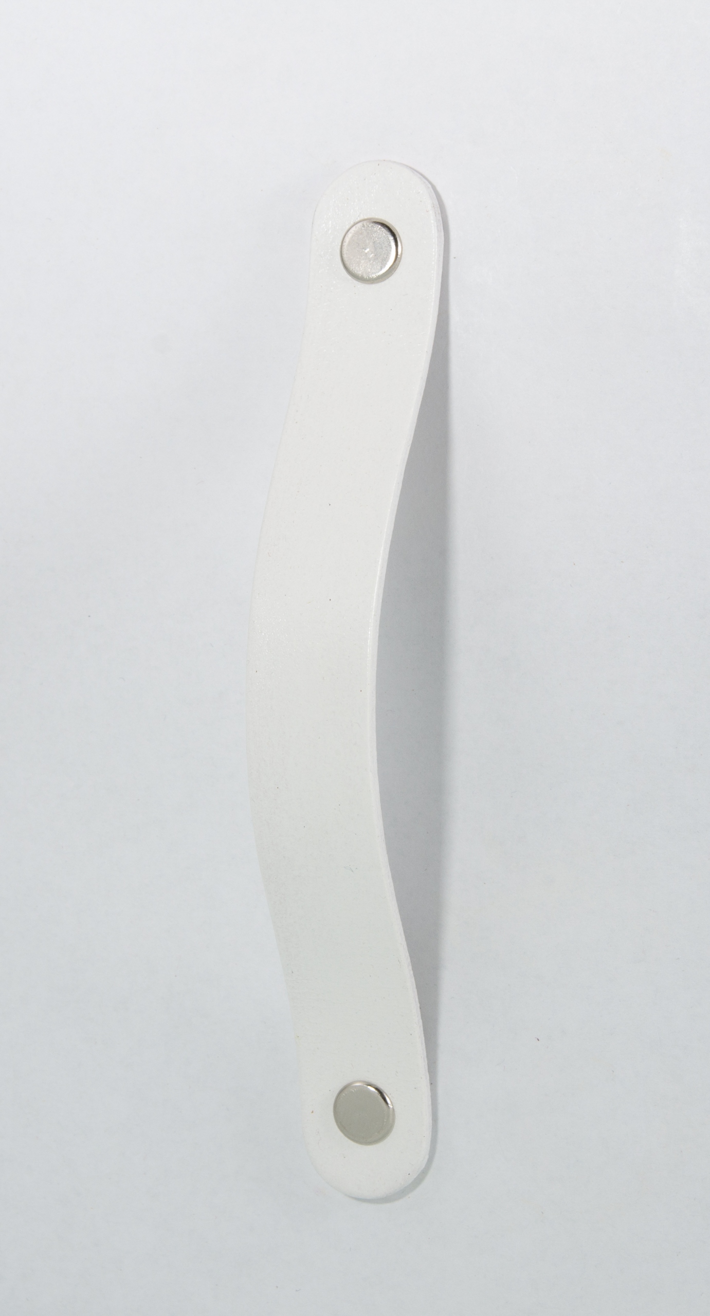 Skórzany uchwyt meblowy COLORISO WHITE 96mm