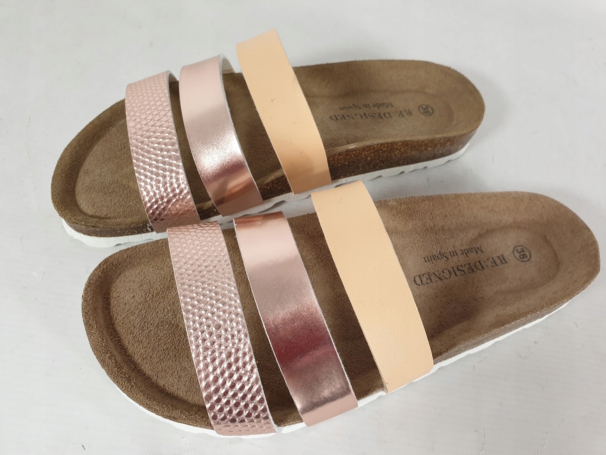 Re Designed přírodní kůže Nazouváky dámské 38