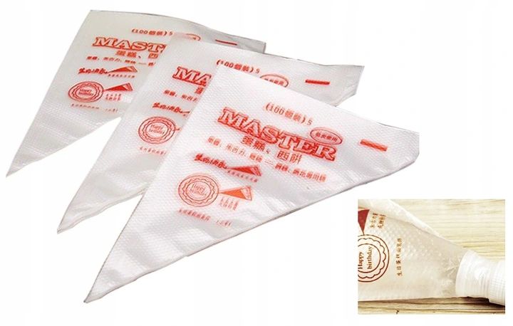 Rękaw CUKIERNICZY WOREK FOLIOWY L duży 100 szt