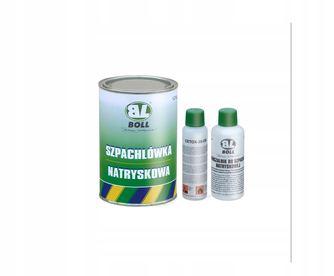

Zestaw Boll Szpachlówka Szpachla Natryskowa 1.2Kg