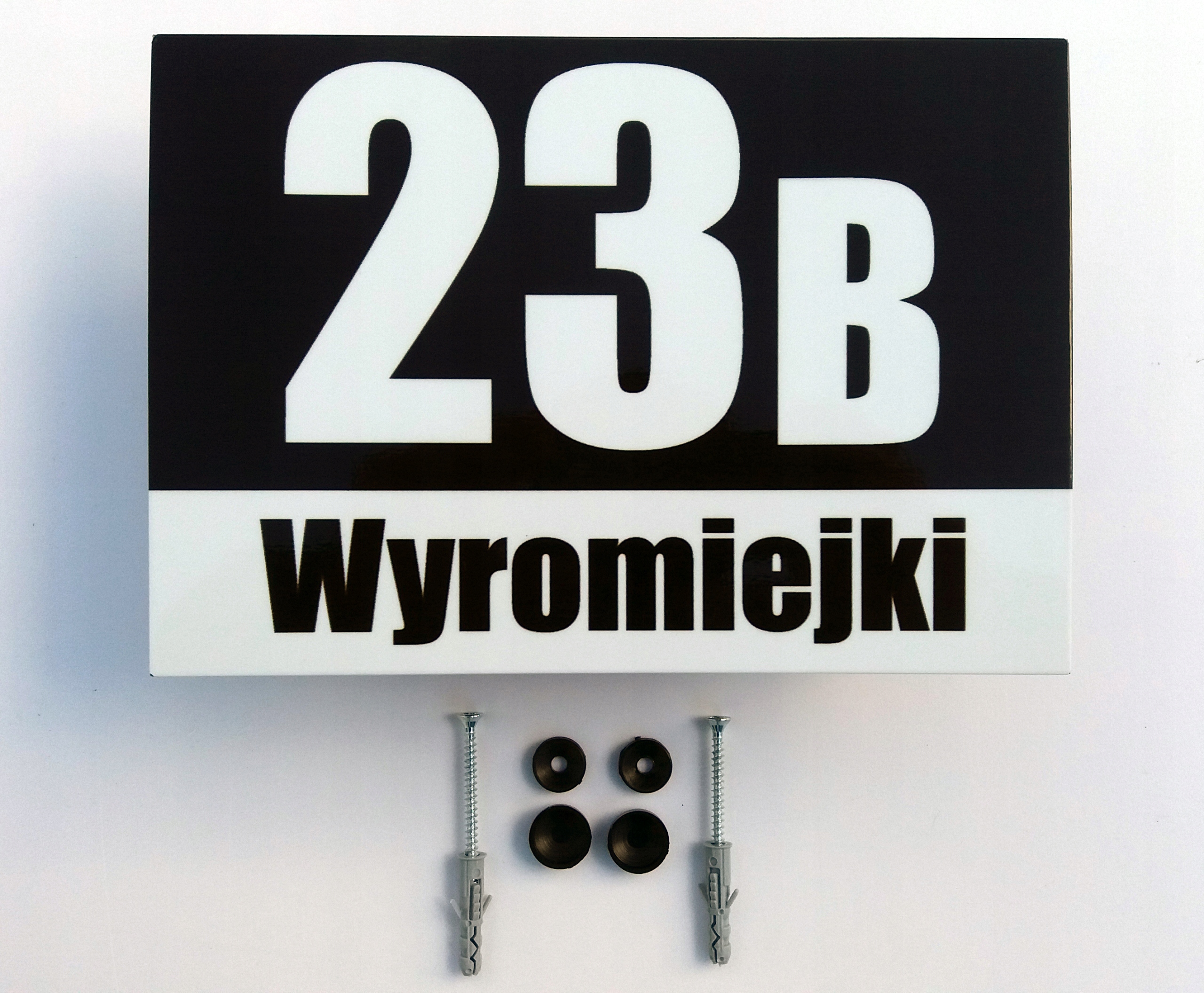 Numer na budynek METALOWY Tabliczka adresowa cyfra Kod producenta 2