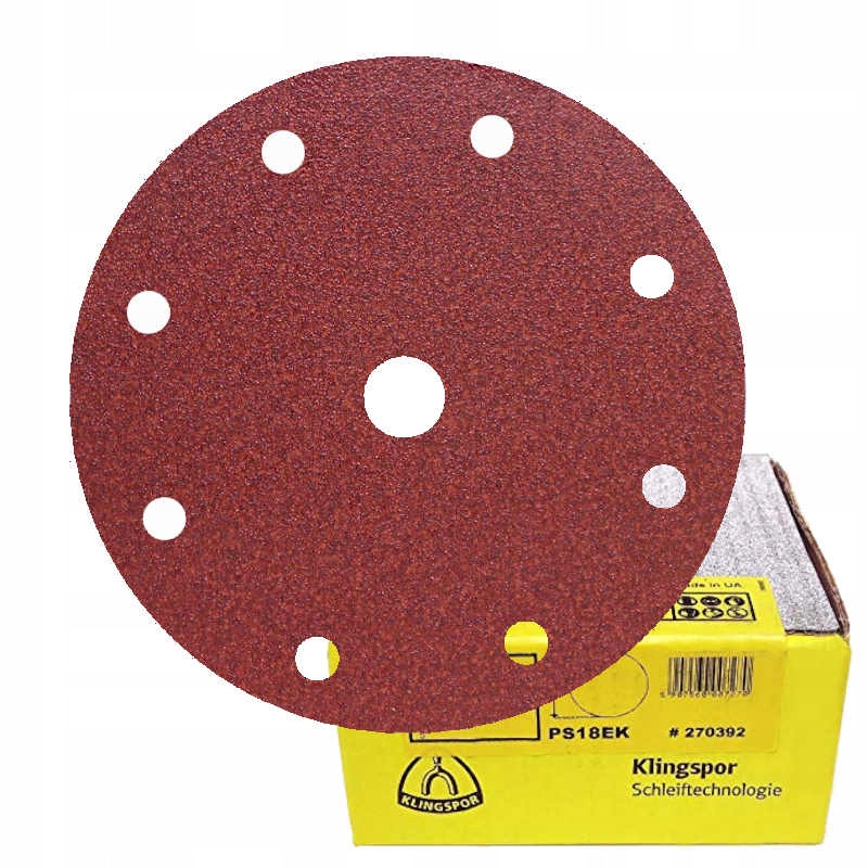 

Krążek Papier Ścierny Rzep 150mm PS18 P80 GLS1 50x