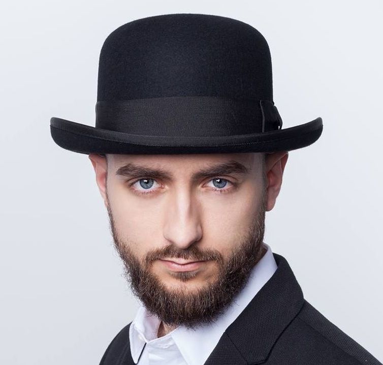 

Kapelusz Melonik English 100% wełna roz 58 Valdorf