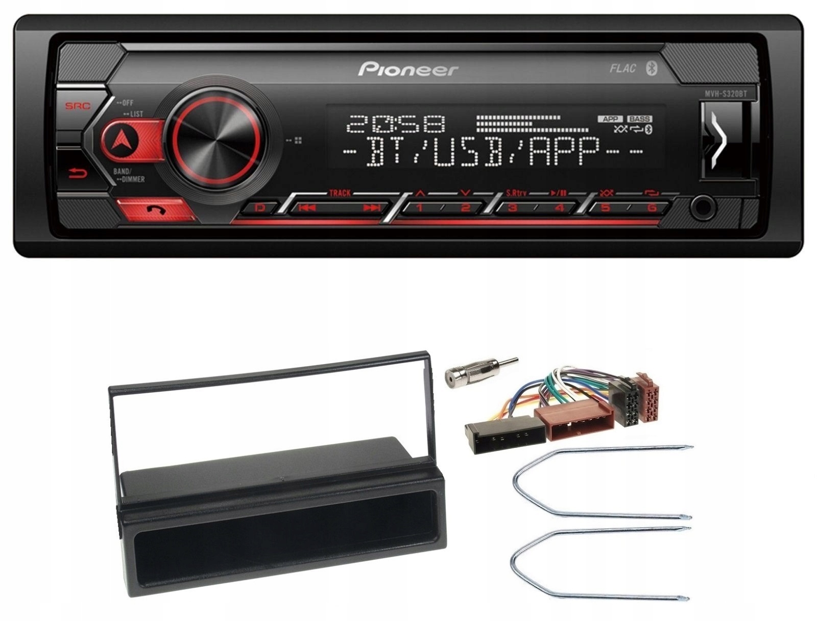 Autorádio MP3 Bluetooth Ford Galaxy 2000-2006 Pioneer MVH-S320BT