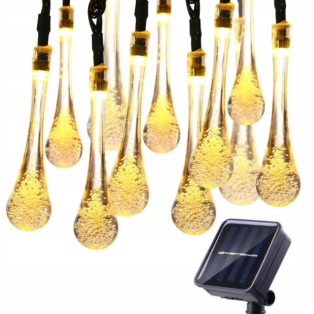 

11 M 60 Led Lampki Solarne Ogrodowe Żarówka Lampa