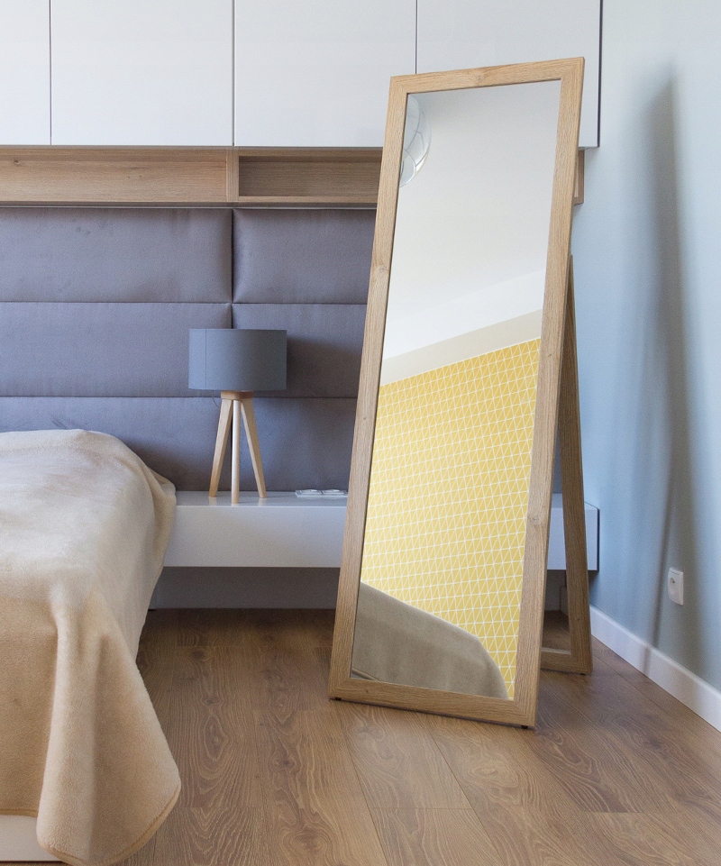 *DUŻE STOJĄCE LUSTRO w ramie DĄB GRAND 170x50 Marka Profilmat