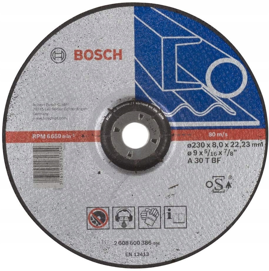 

Bosch Tarcza Do Szlifowania Metalu 230 x 8,0
