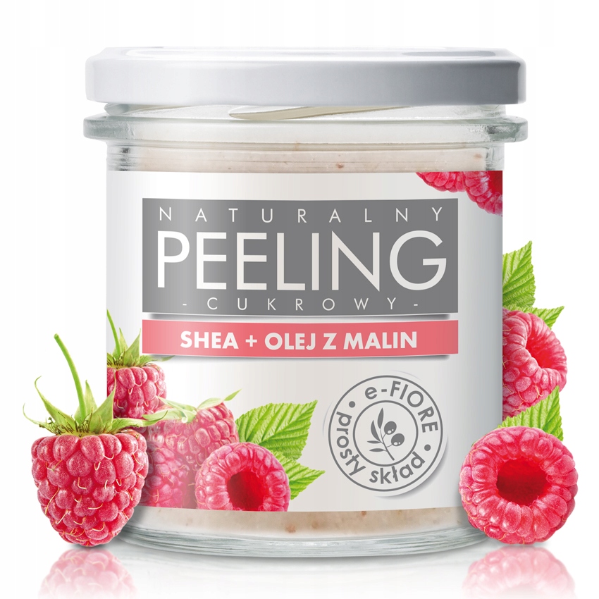 

Peeling cukrowy Malinowy Z Nasionami Malin 300 G