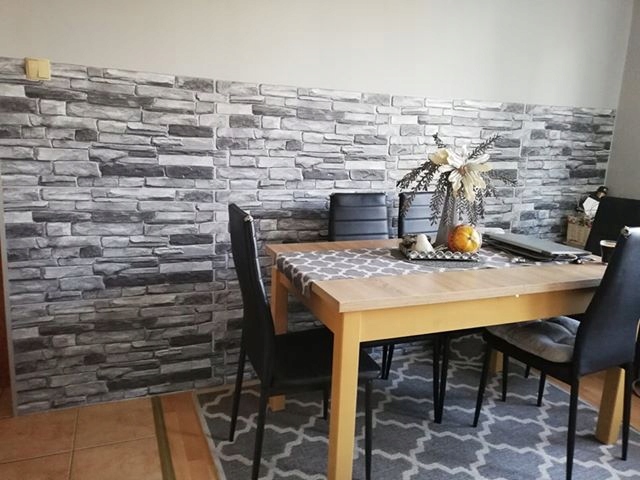 Ścienne Panele ŁUPEK KAMIEŃ 3D PCV STONE GREY Grubość 4 mm