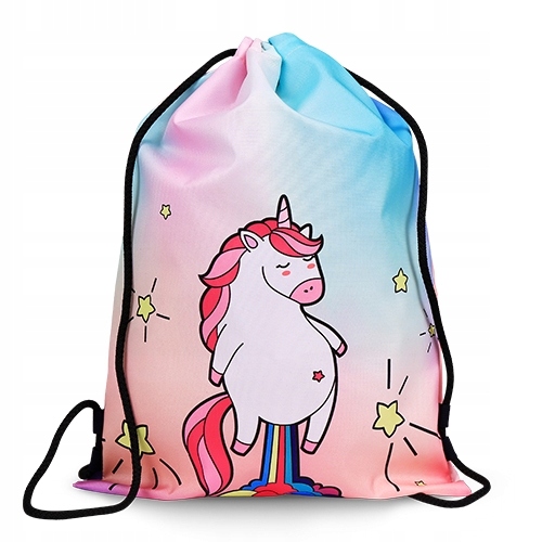 

Worek Plecak Nadruk Print Jednorożec Miejski Lato