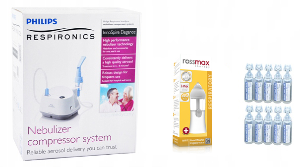 Inhalator PHILIPS ELEGANCE następca PRO + RHINO Rodzaj pneumatyczne (tłokowe)