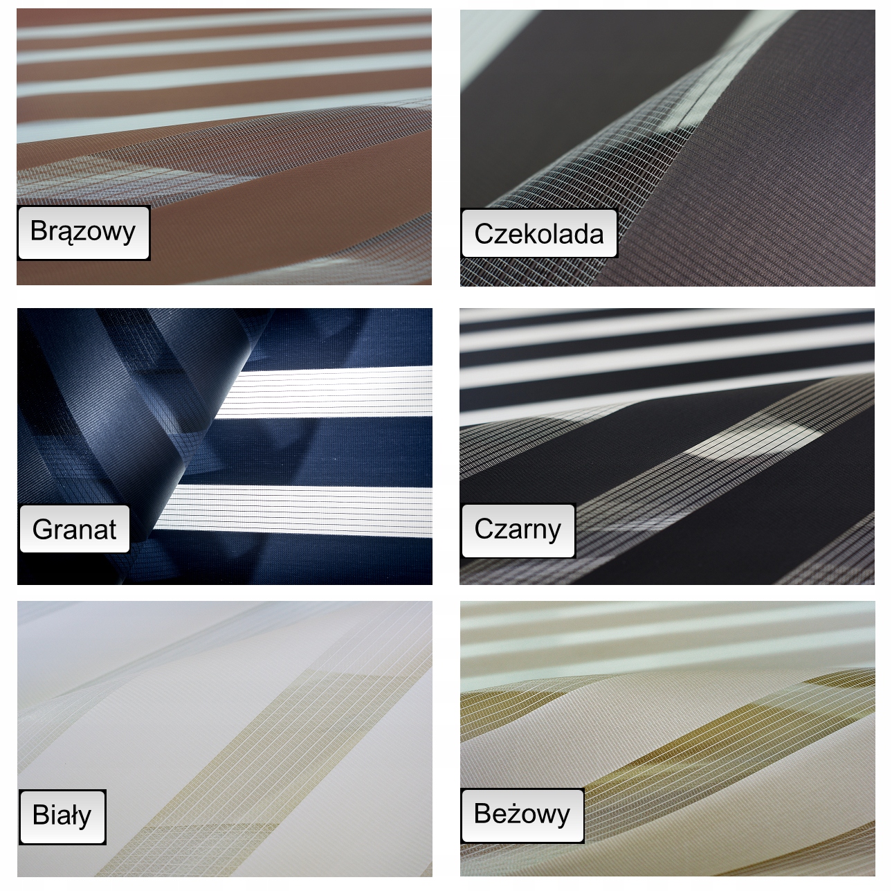 ROLETA DZIEŃ NOC 108x150 CM Z NAPINACZEM KOLORY Waga produktu z opakowaniem jednostkowym 0.5 kg