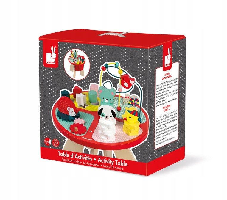 

Janod Baby Forest Drewniany stolik edukacyjny 12m+
