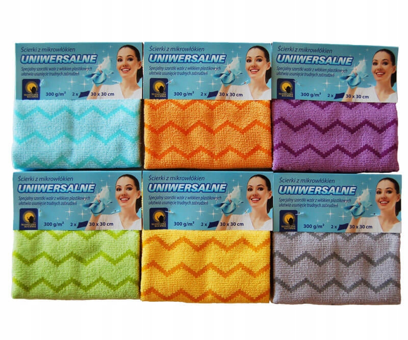

Ścierki mikrowłókna 30x30 cm 300g/m² komplet 2 szt