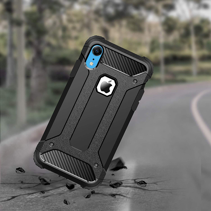 ETUI CASE PANCERNE X-ARMOR DO IPHONE XR + SZKŁO Dedykowany model iPhone XR