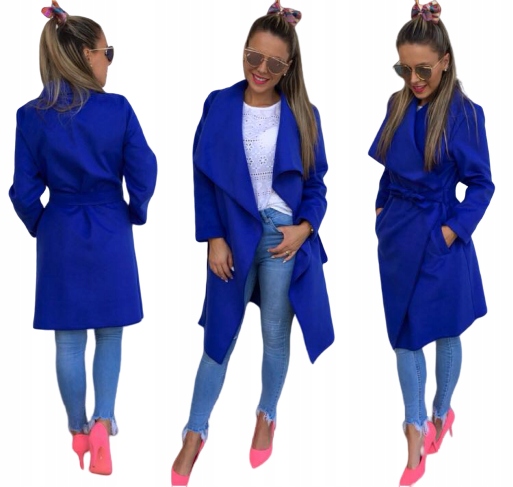 RU ДЛИННЫЙ КОНВЕРТ ПАЛЬТО ЦВЕТА FLAUSZ S M L XL