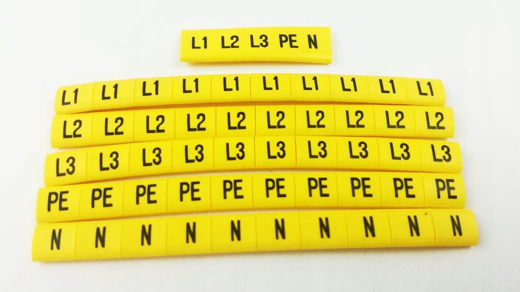 OZNACZNIK KABLOWY NASUWANY L1, L2, L3, PE, N 100