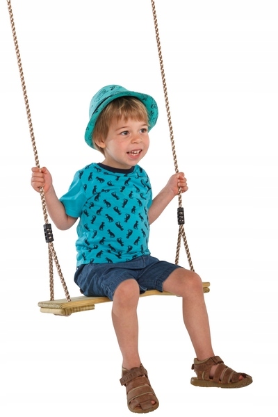 Huśtawka drewniana sosnowa na plac zabaw