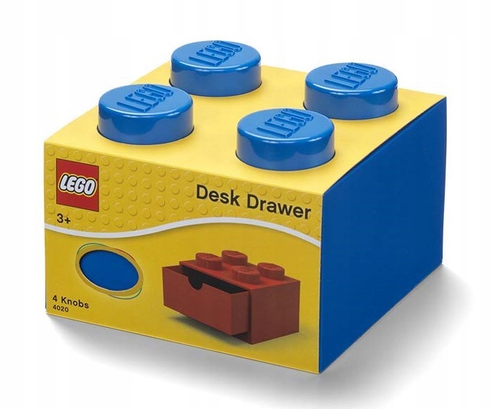 Lego Classic 40201731 Szufladka na biurko klocek Niebieski Box Pudełko