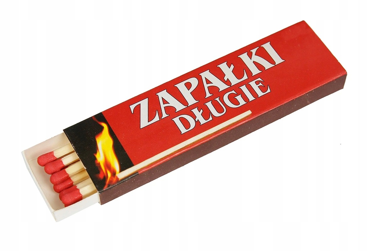 Zapałki Długie 75mm do Gazu Zniczy Wkładów Świec Grill Kominek Piec 10op. Kod producenta 5908264445214