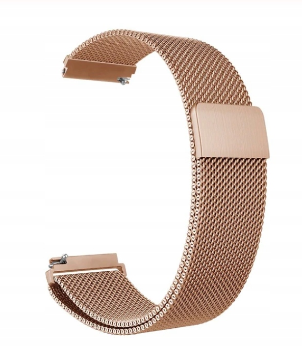 

Bransoleta Milanese Mesh Różowe Złoto 20mm Magnet.