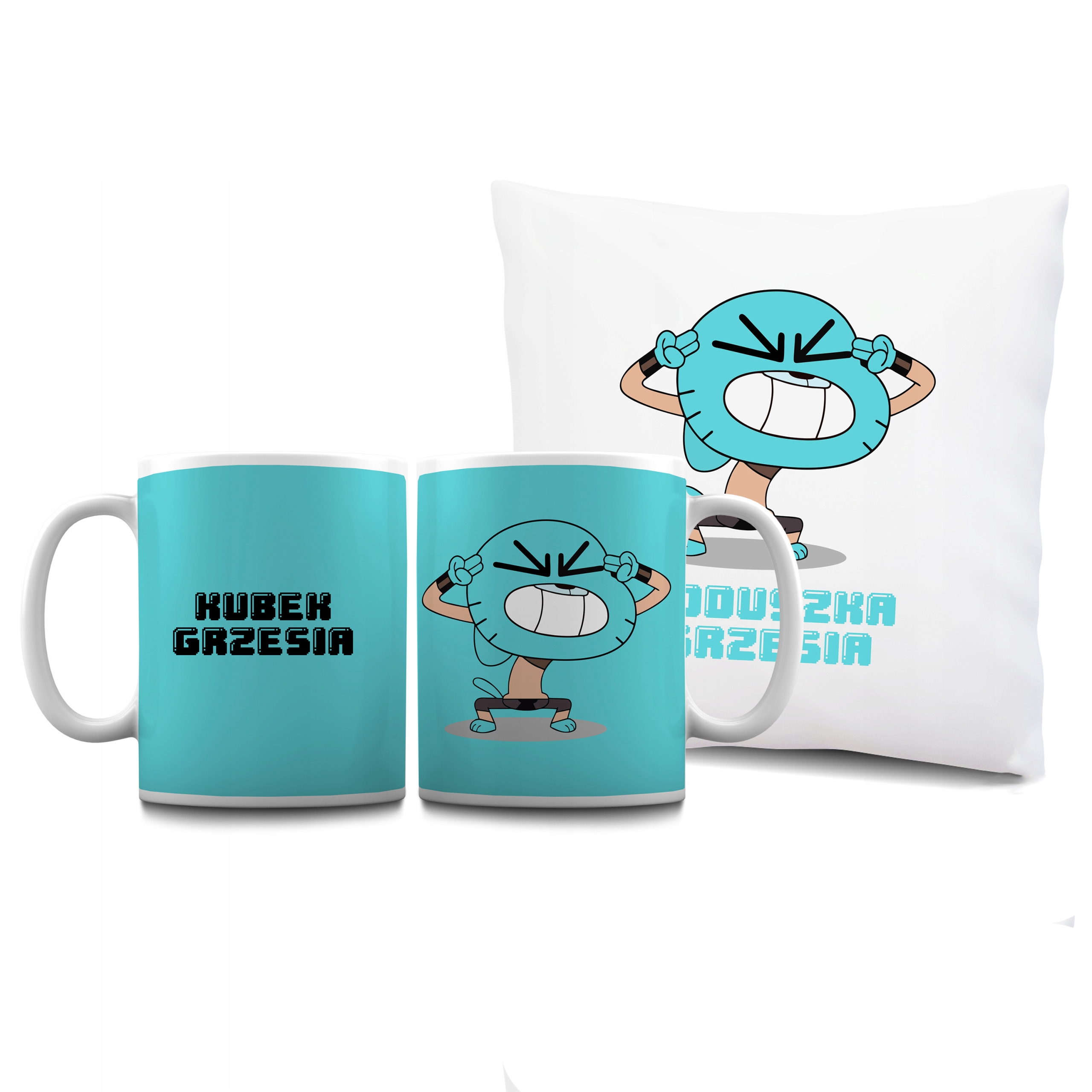 

Zestaw Kubek+poduszka Niesamowity Świat Gumballa