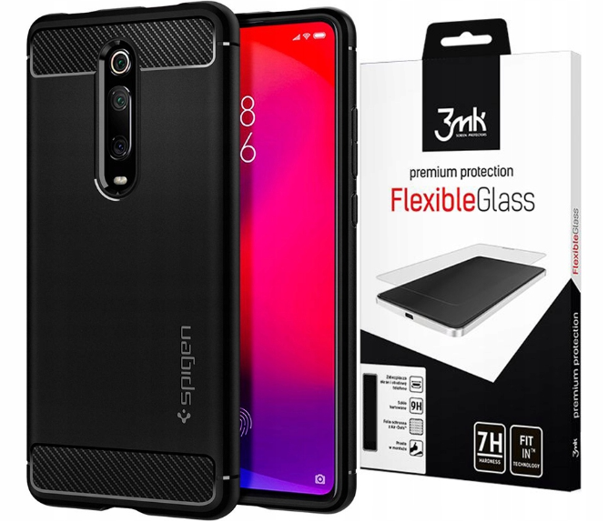 

Spigen Rugged - Etui Do Xiaomi MI 9T/PRO+SZKŁO 3MK