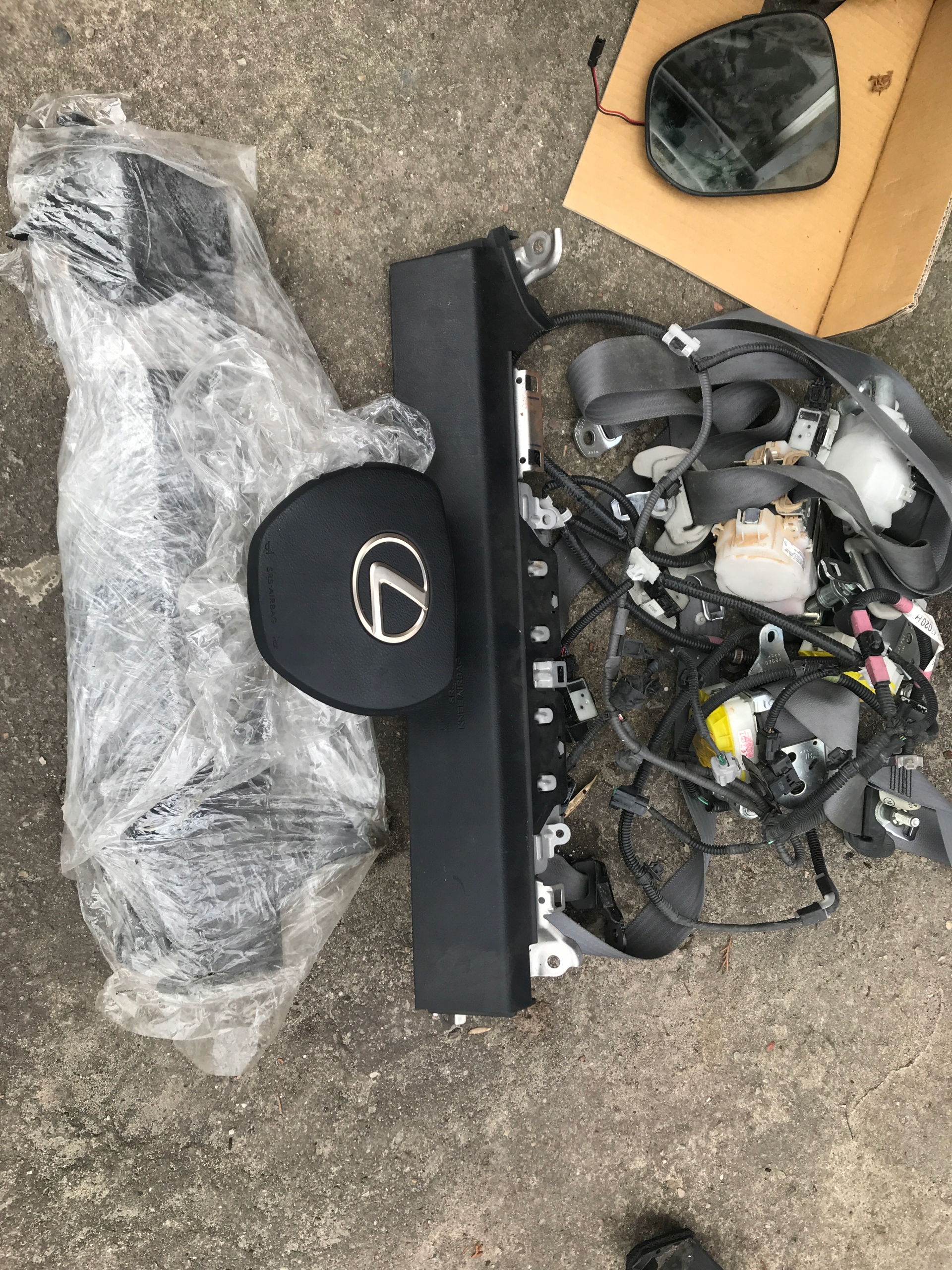 Lexus RX 09-15 ремінь безпеки подушка безпеки