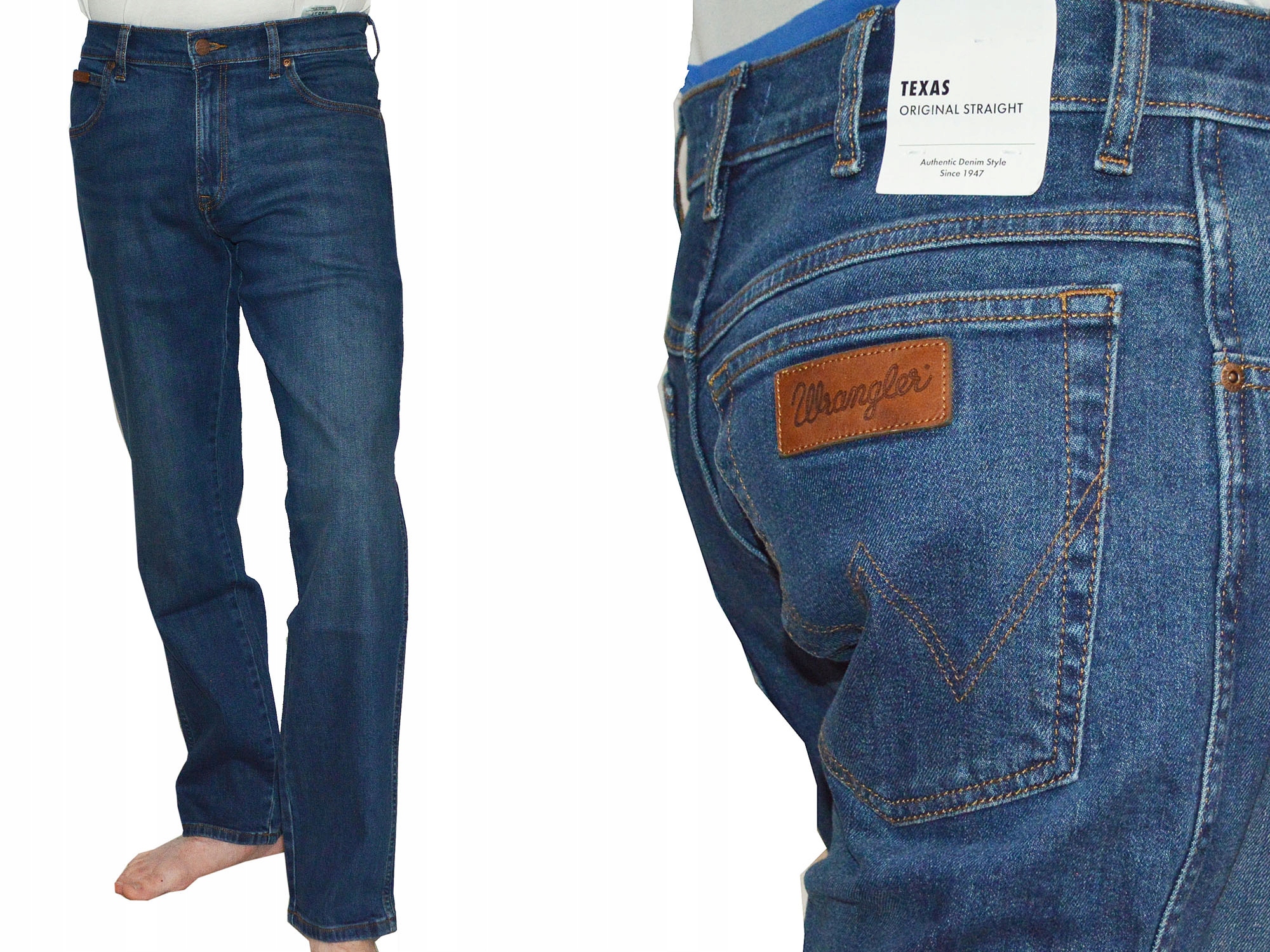 

Wrangler Spodnie Texas jeans W38 L30 męskie proste