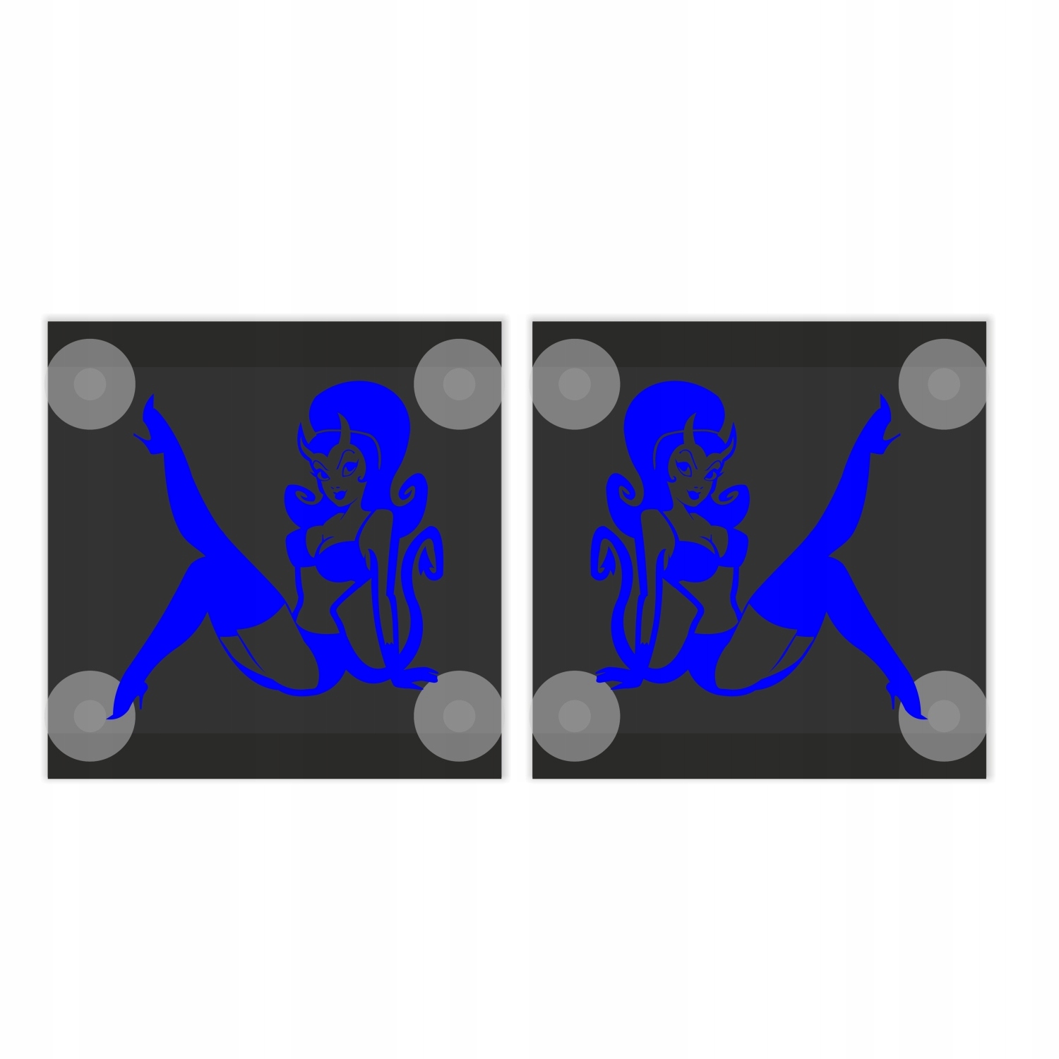 Кутова табличка LED жінка, тростина 2 шт.