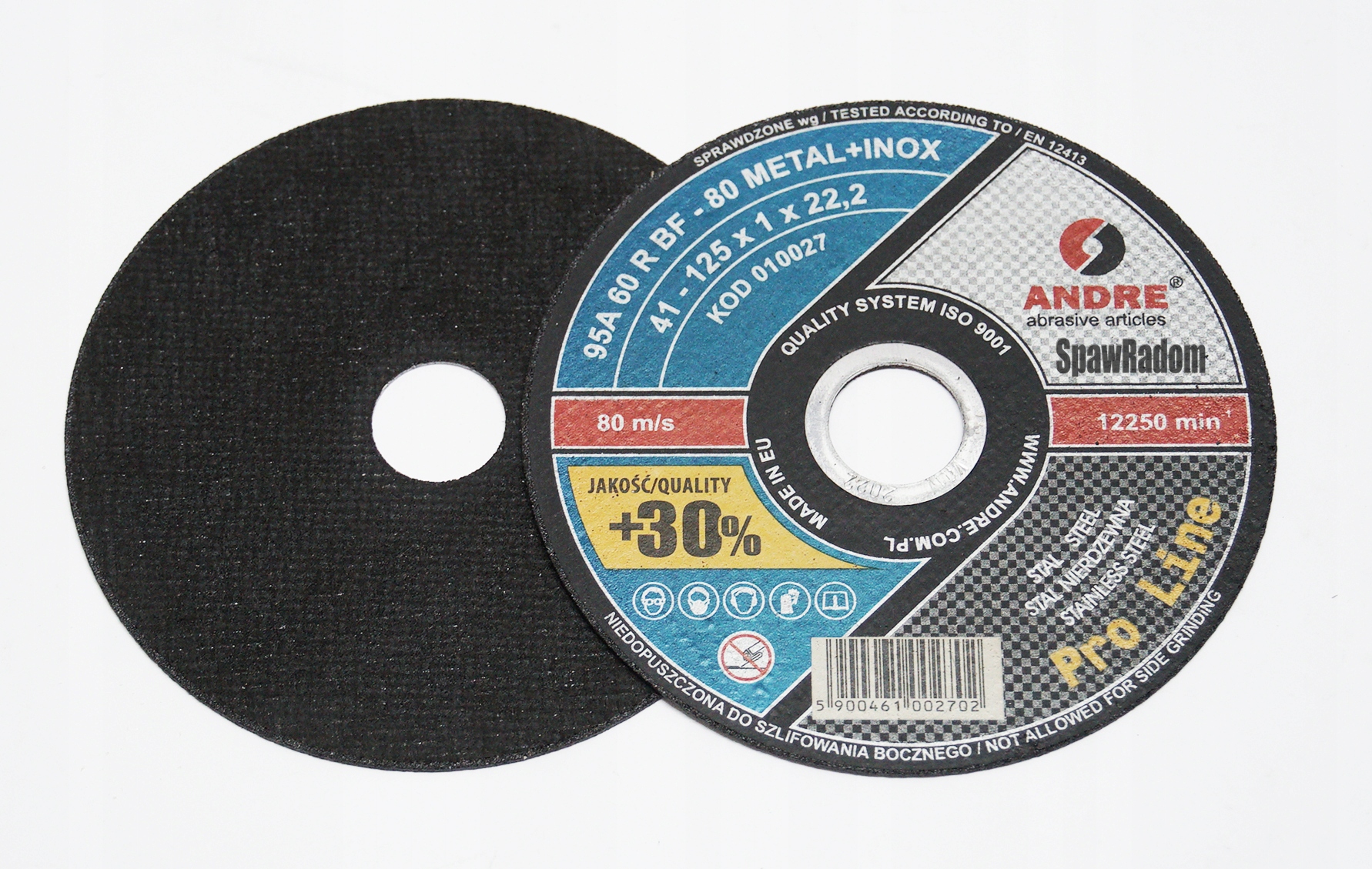 

Tarcza do cięcia metalu Andre ProLine 1.0 x125 2sz