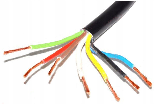 

Przewód 7 Żył Żyłowy YLYs 6x1 mm 1x1,5 mm