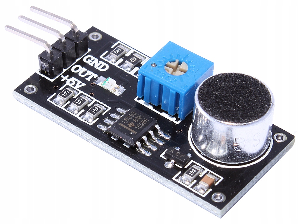 

Moduł Czujnik Dźwięku Hałasu Głosu Arduino LM393