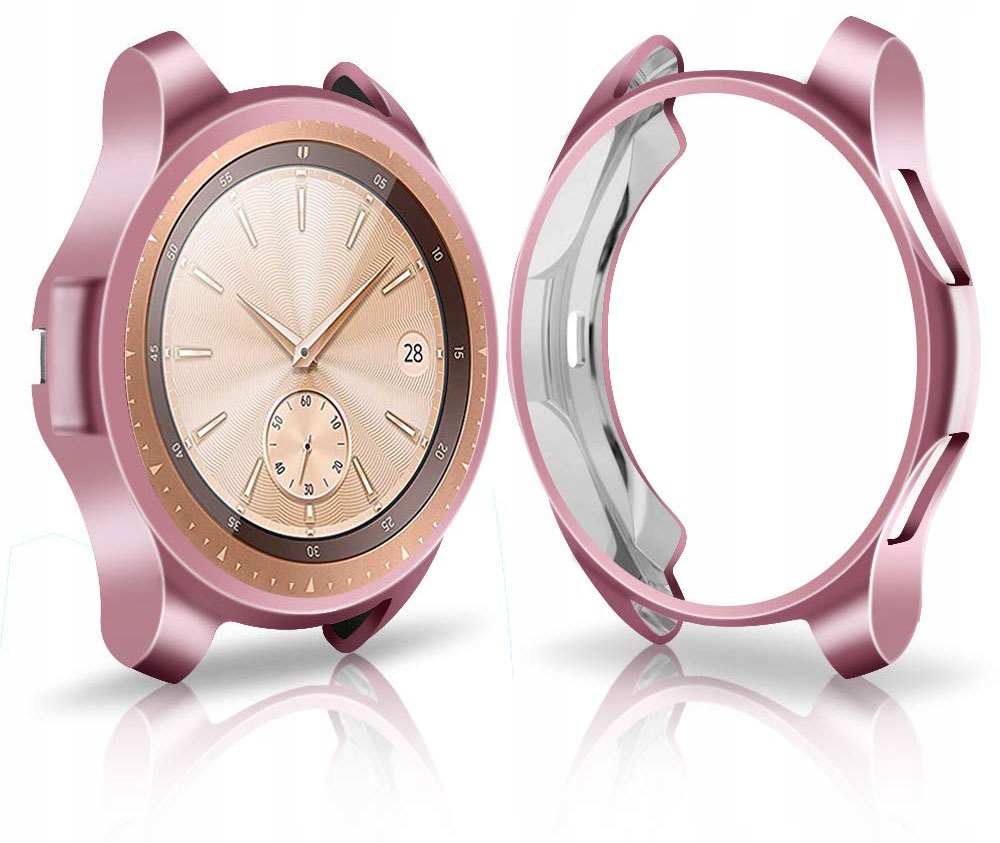 RÓŻOWE ETUI SILIKONOWE SAMSUNG GALAXY WATCH 42mm