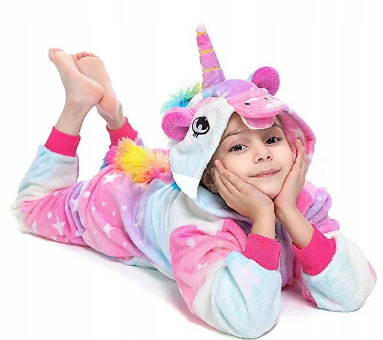 JEDNOROŻEC PIŻAMA KIGURUMI STAR GALAXY KOSTIUM STRÓJ S 152-158cm Wiek dziecka 16 lat +