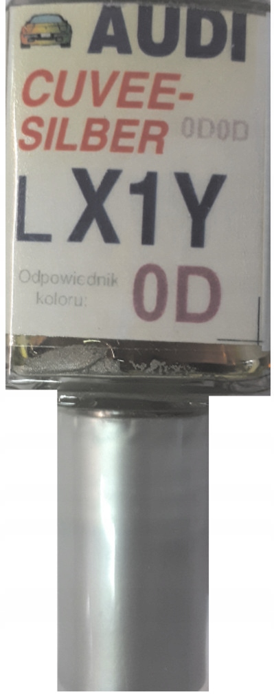 

Audi LX1Y 0D Cuveesilber Lakier Zaprawka Do Rys